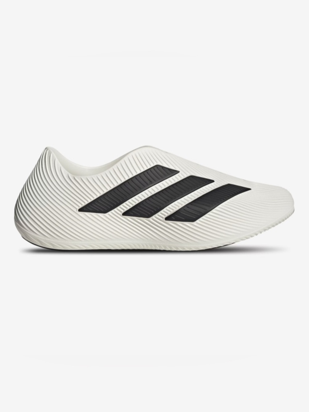 Adidas Men’s White Slip-On Shoe with Black Stripes adidas Purechill Runner